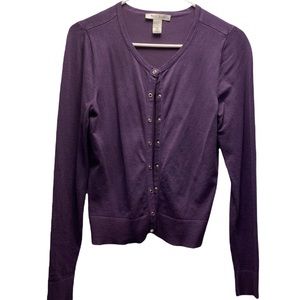 WHBM Purple Cardigan